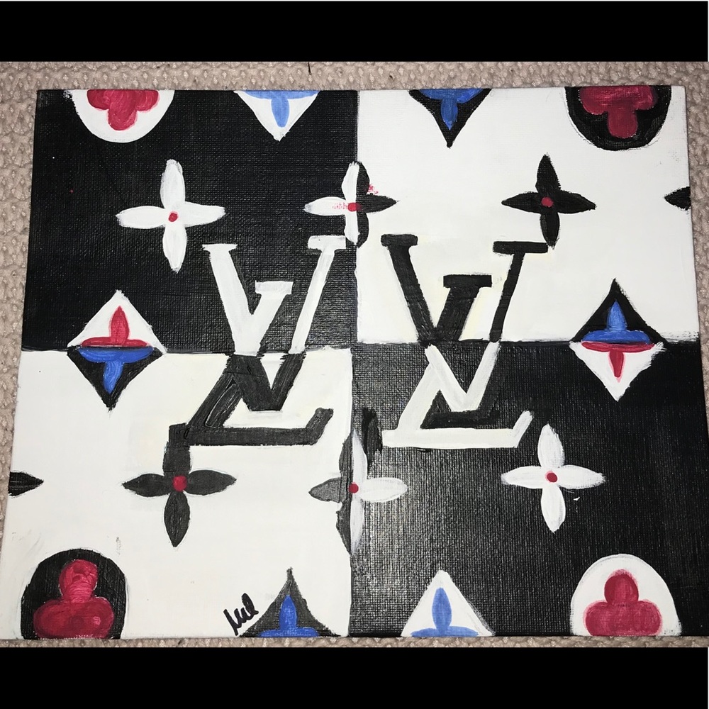 Louie Vuitton B&W painting!